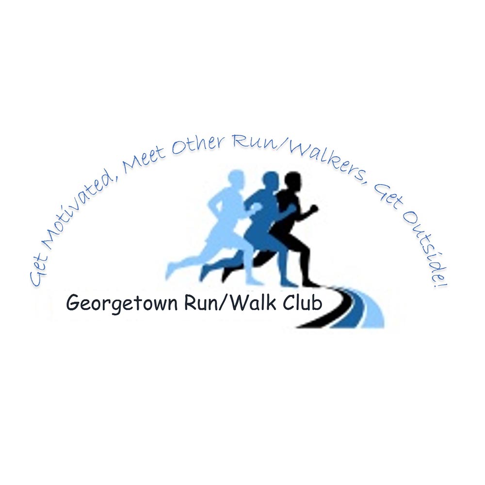 Georgetown Run/Walk Club, Georgetown Run/Walk Club logo, All Around Active, Give Back Program Clients
