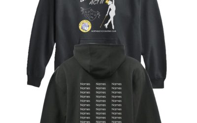 Limited Edition!  Northeast Ice-Skating Club Spring Show -Playbill Broadway 2026 Hoodies and T-shirts. Place your order by April 15, 2026 @ www.allaroundactive.com/product/playbill-broadway-hoodie/